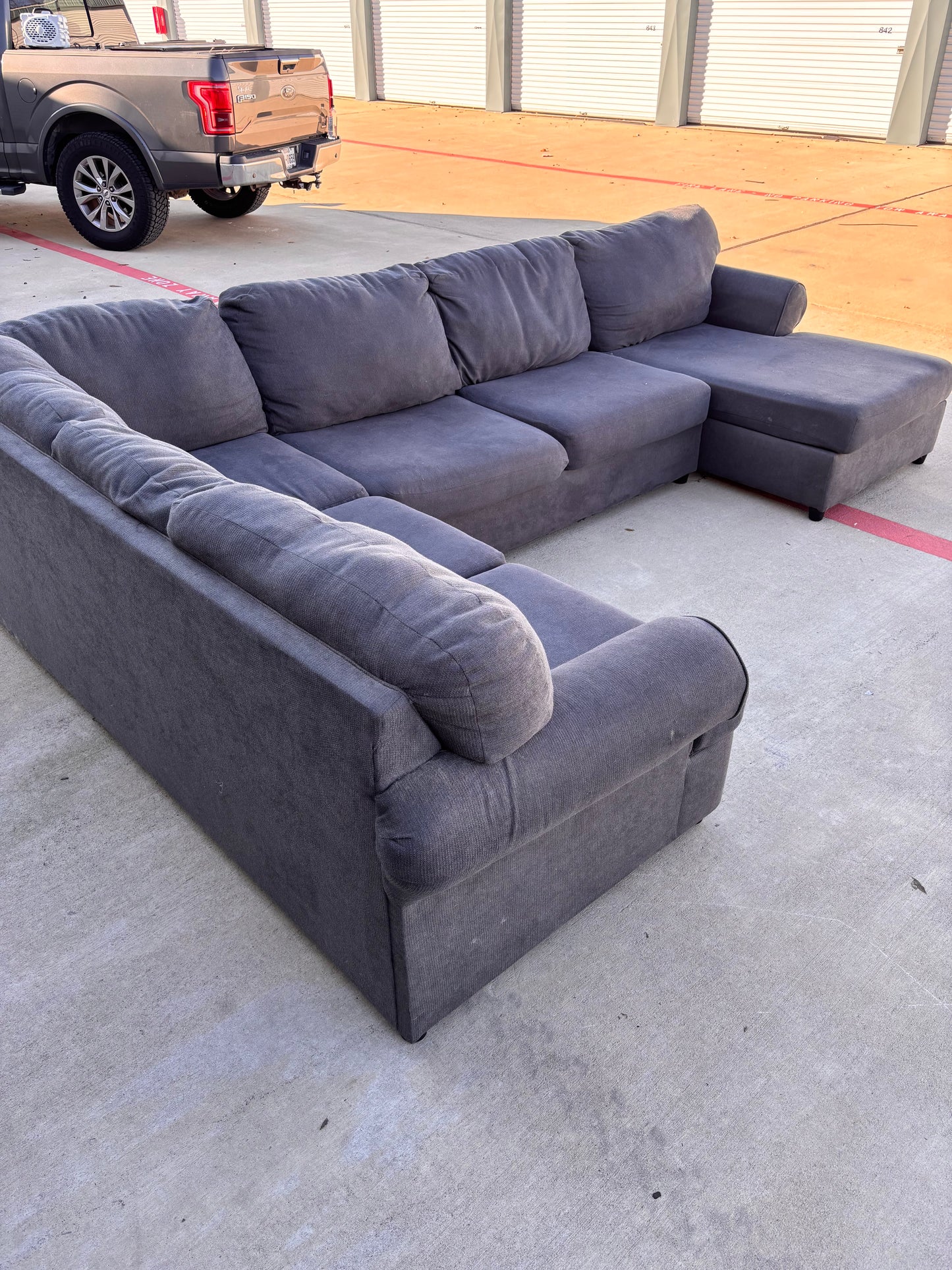 Dark Grey Ashley Furniture U Sectional
