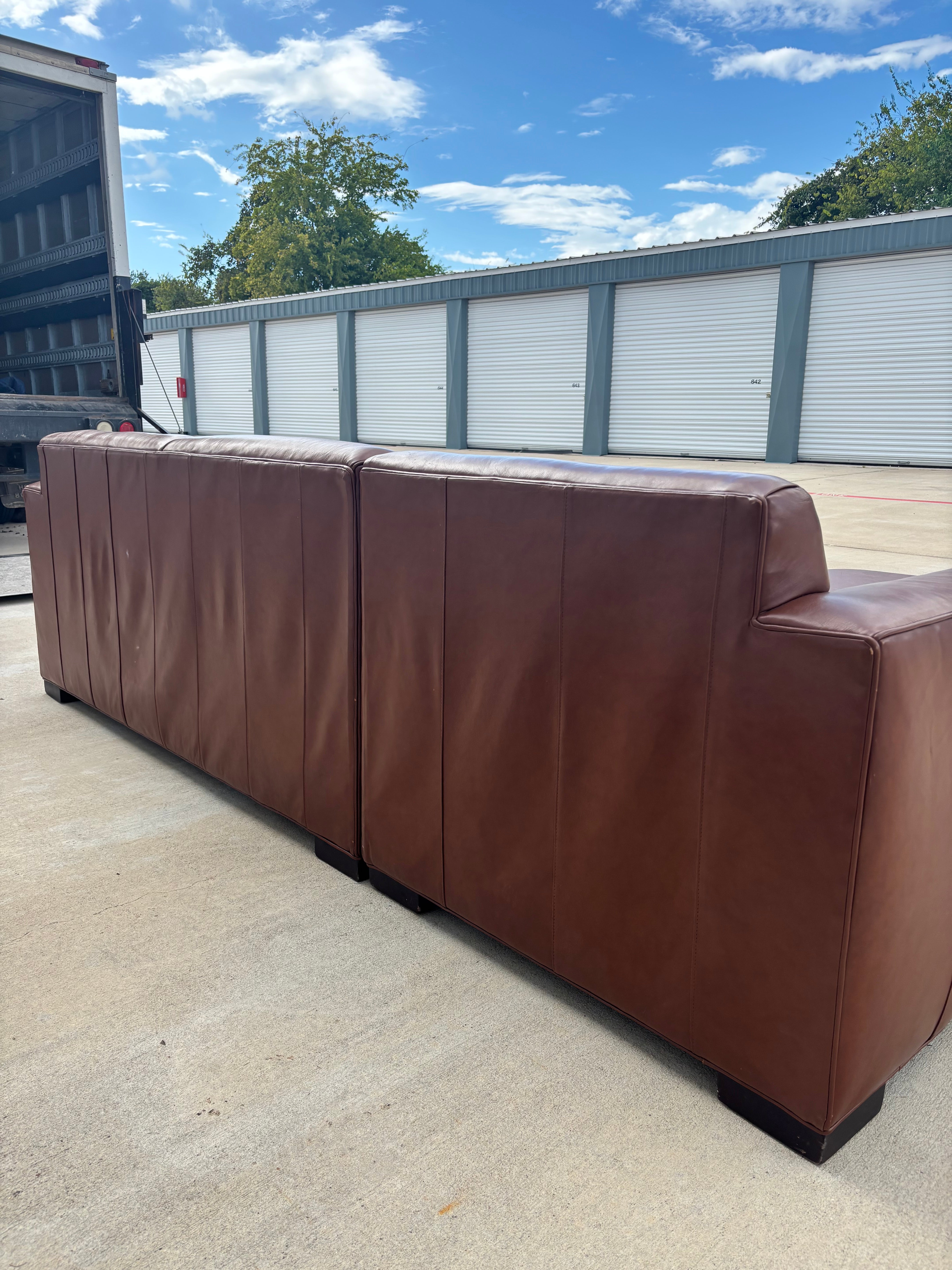 Leather Room & Board Metro Sectional - Thumbnail 5