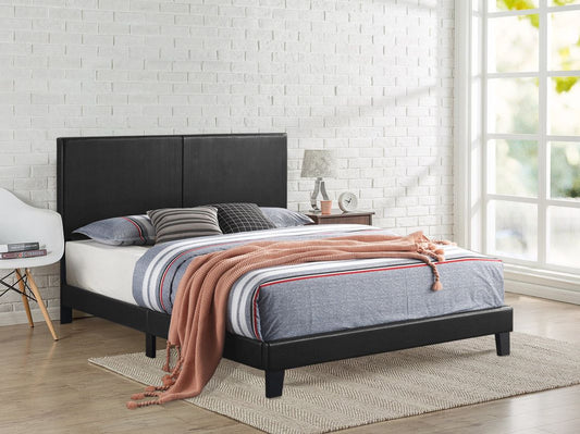 730PU Black Platform Bed King/Queen/Full/Twin