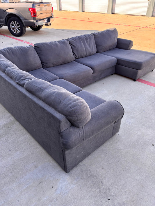 Dark Grey Ashley Furniture U Sectional