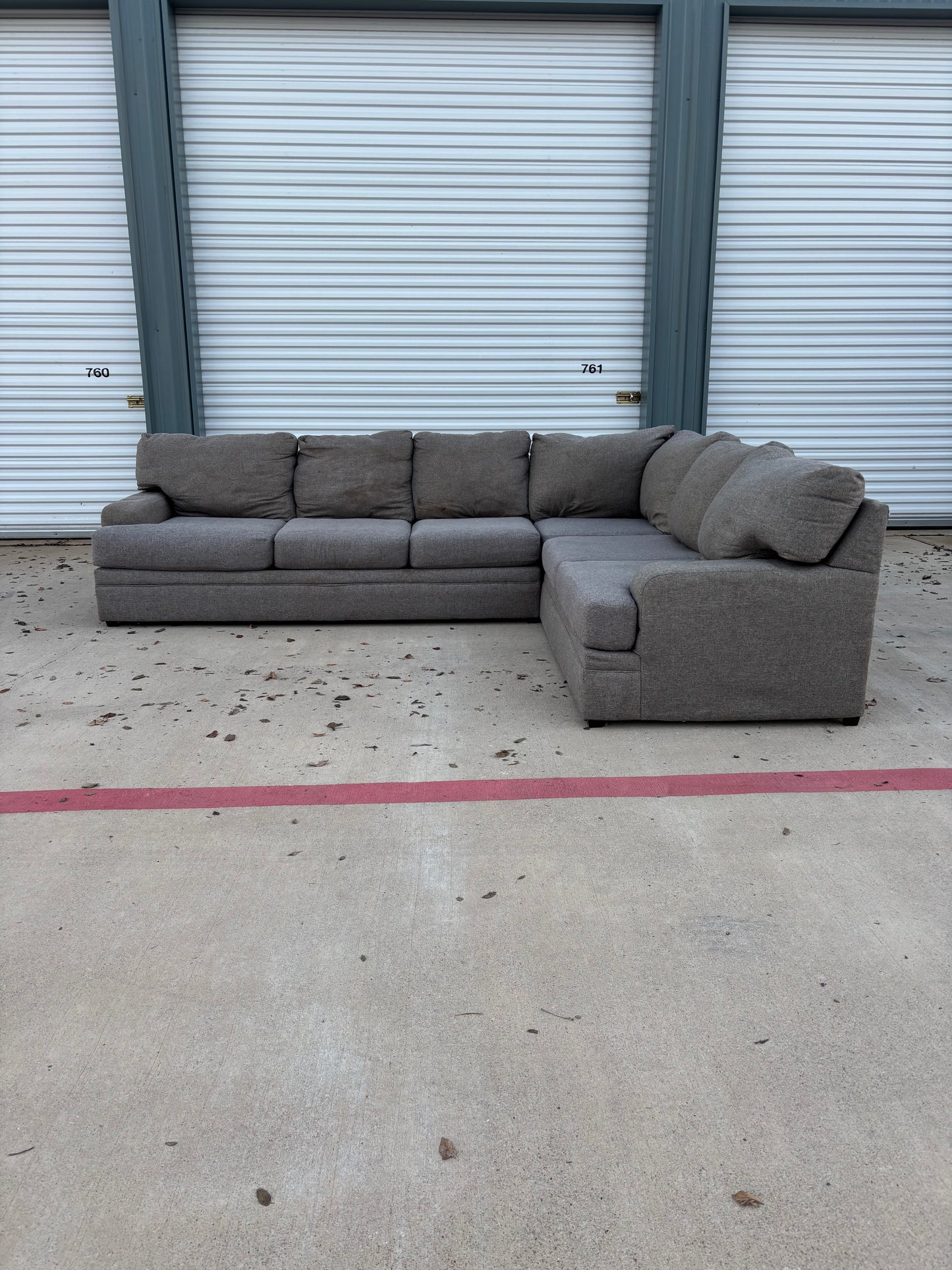 Grey L Shape Sectional