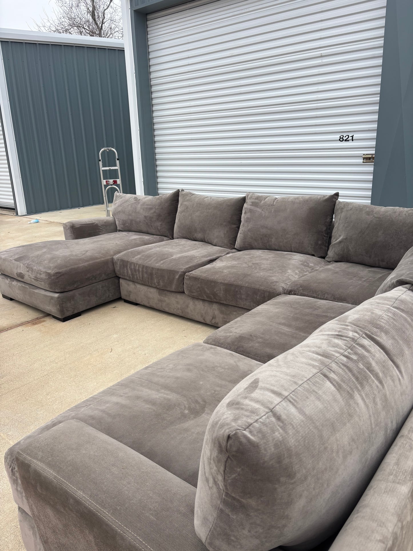 Oversized Deep Seating Johnathan Lewis Sectional Couch
