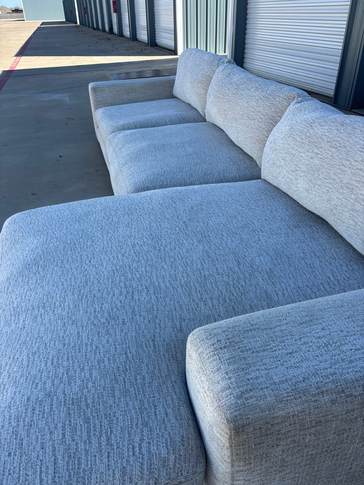 Beige Oversized Cindy Crawford Sectional