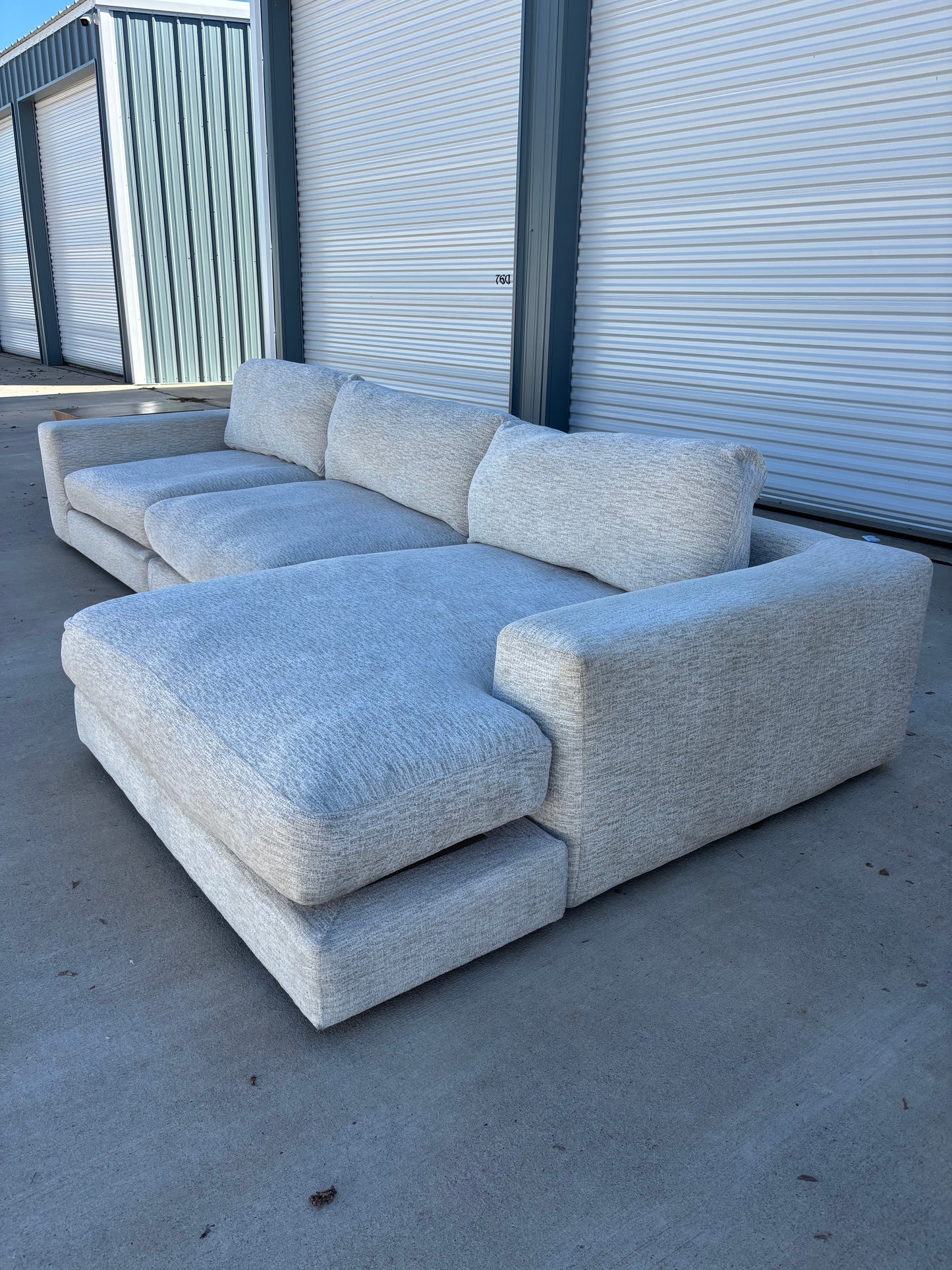 Beige Oversized Cindy Crawford Sectional