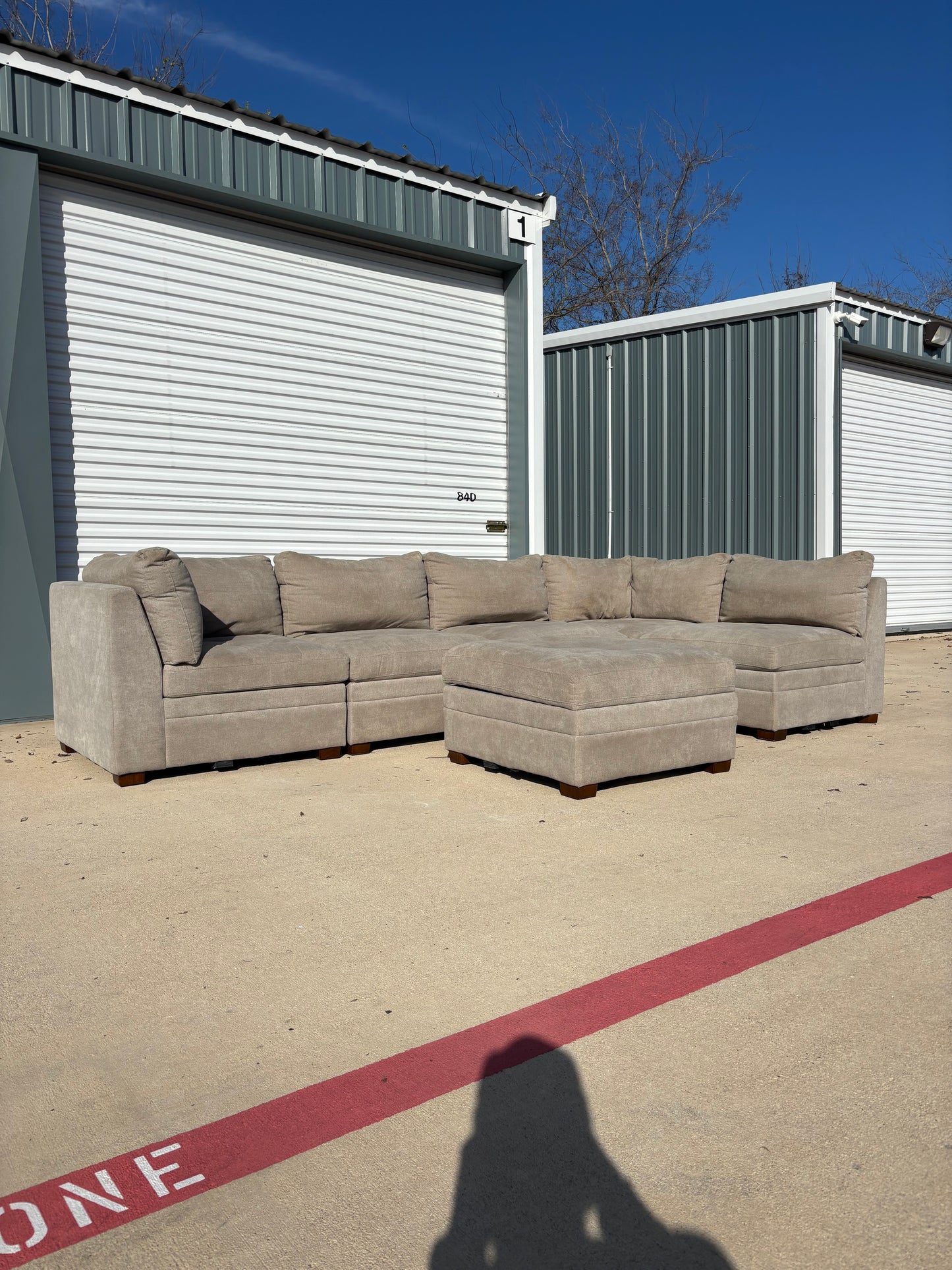 Light Grey Thomasville Sectional Couch