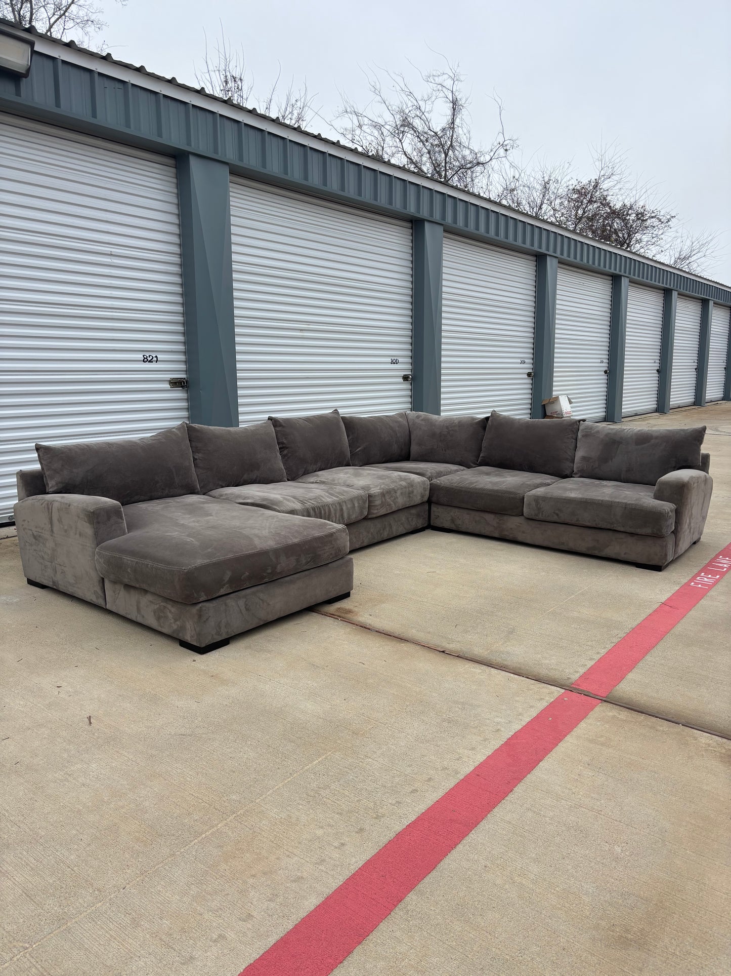Oversized Deep Seating Johnathan Lewis Sectional Couch