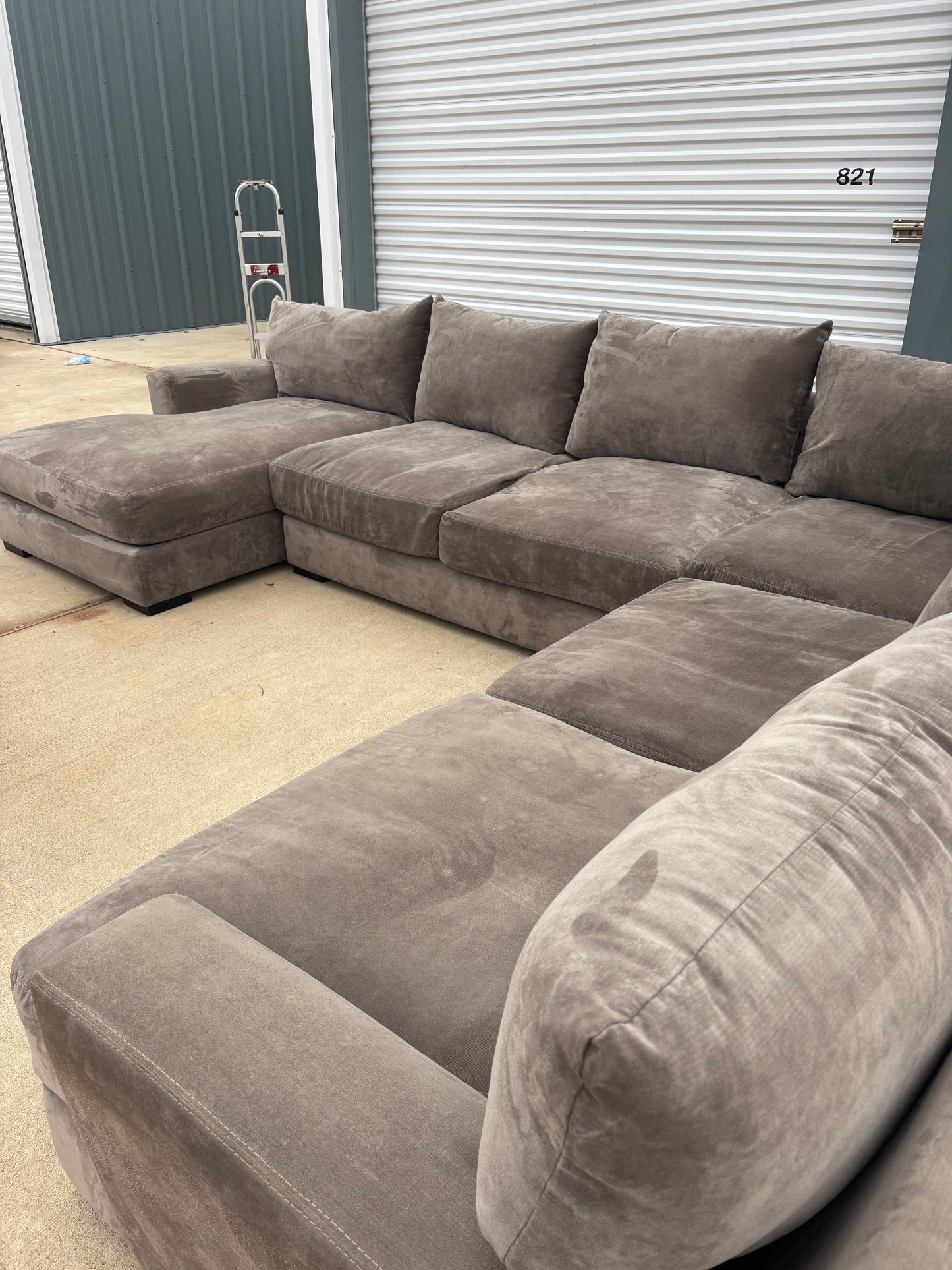 Oversized Deep Seating Johnathan Lewis Sectional Couch