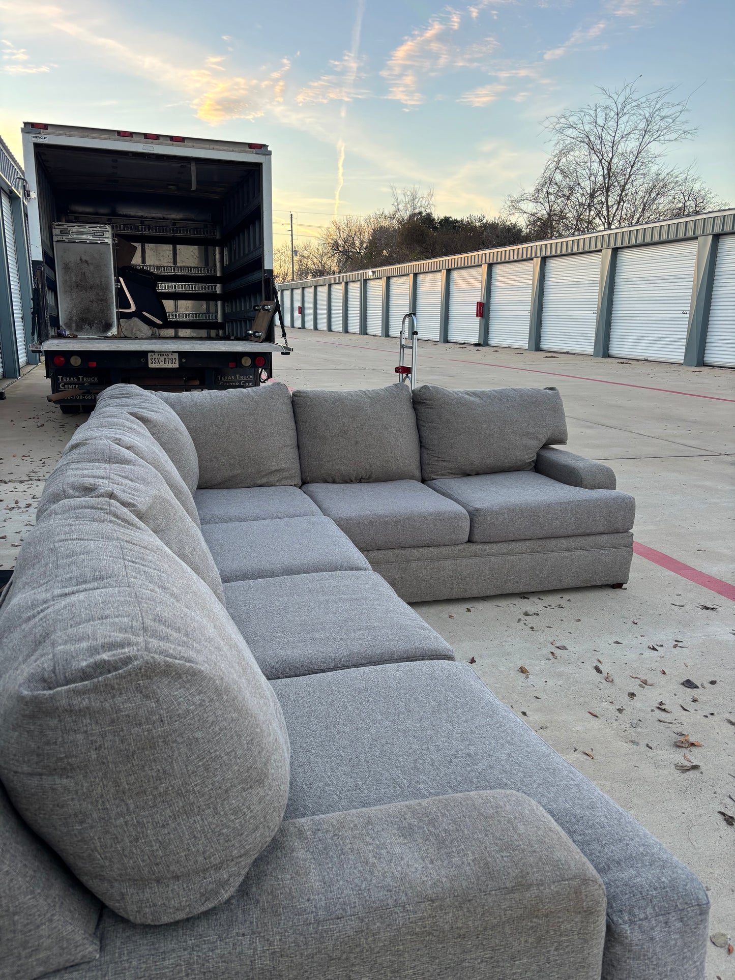 Grey L Shape Sectional