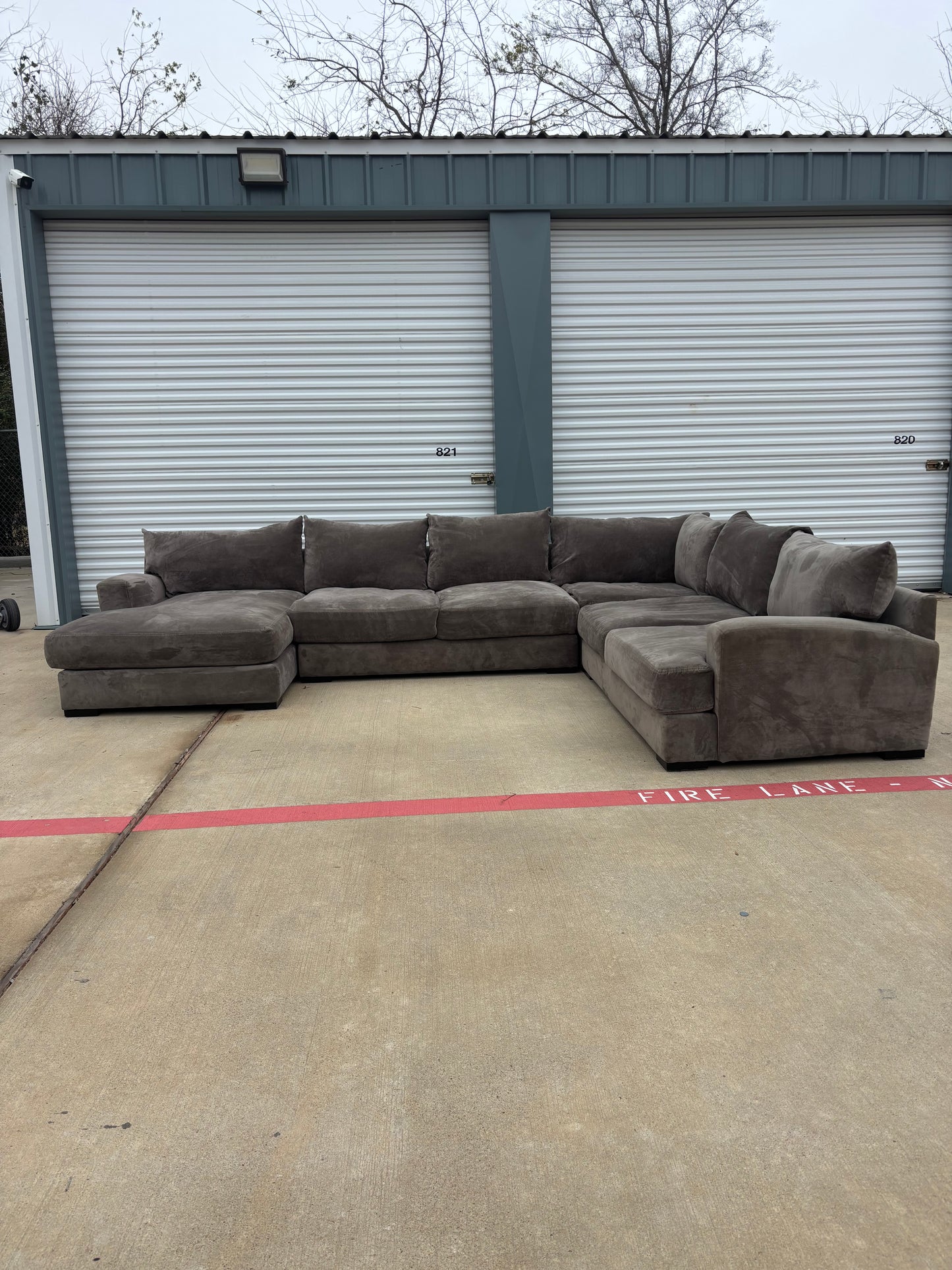 Oversized Deep Seating Johnathan Lewis Sectional Couch