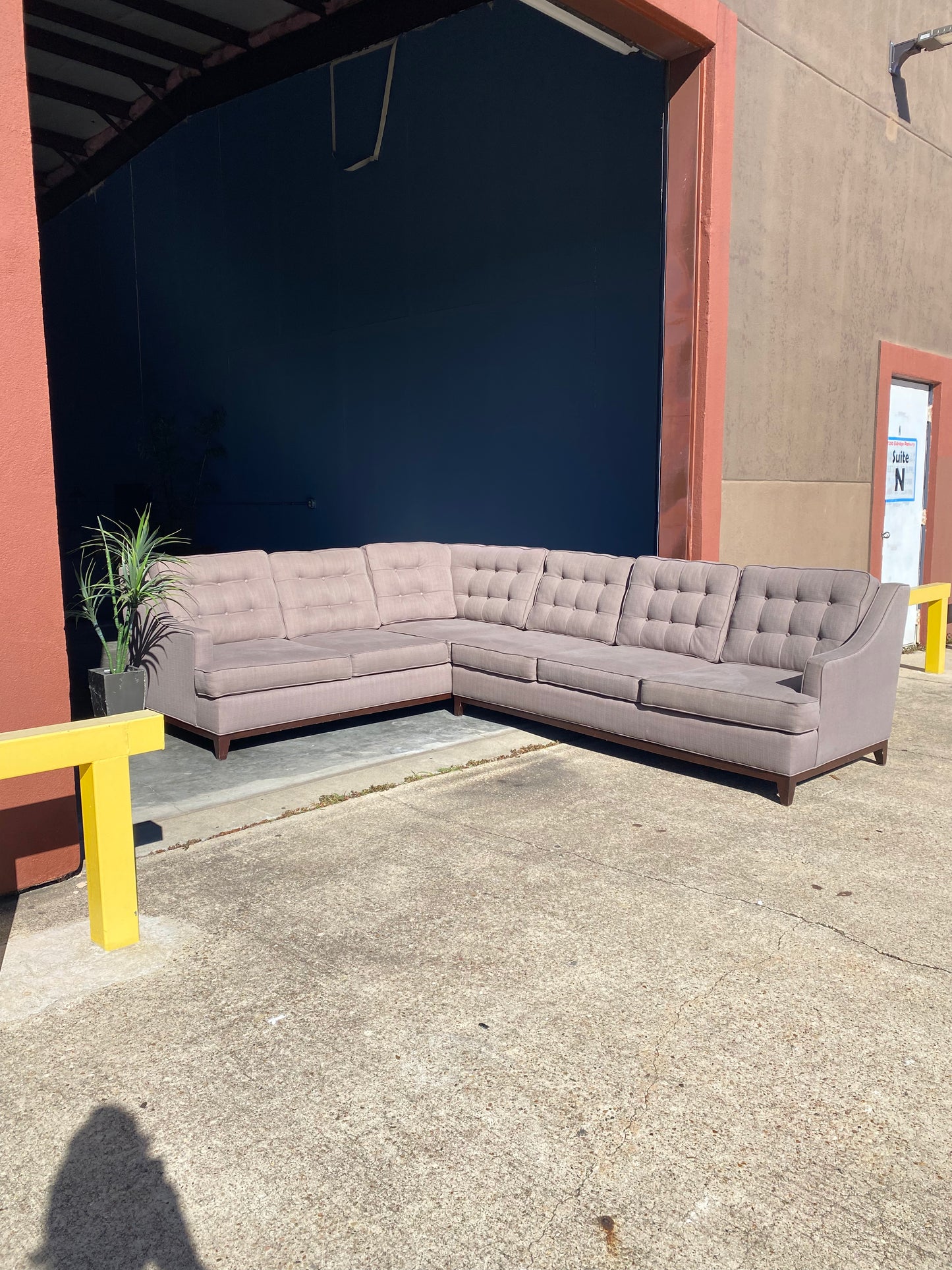 Light Grey Sectional Couch L Shape