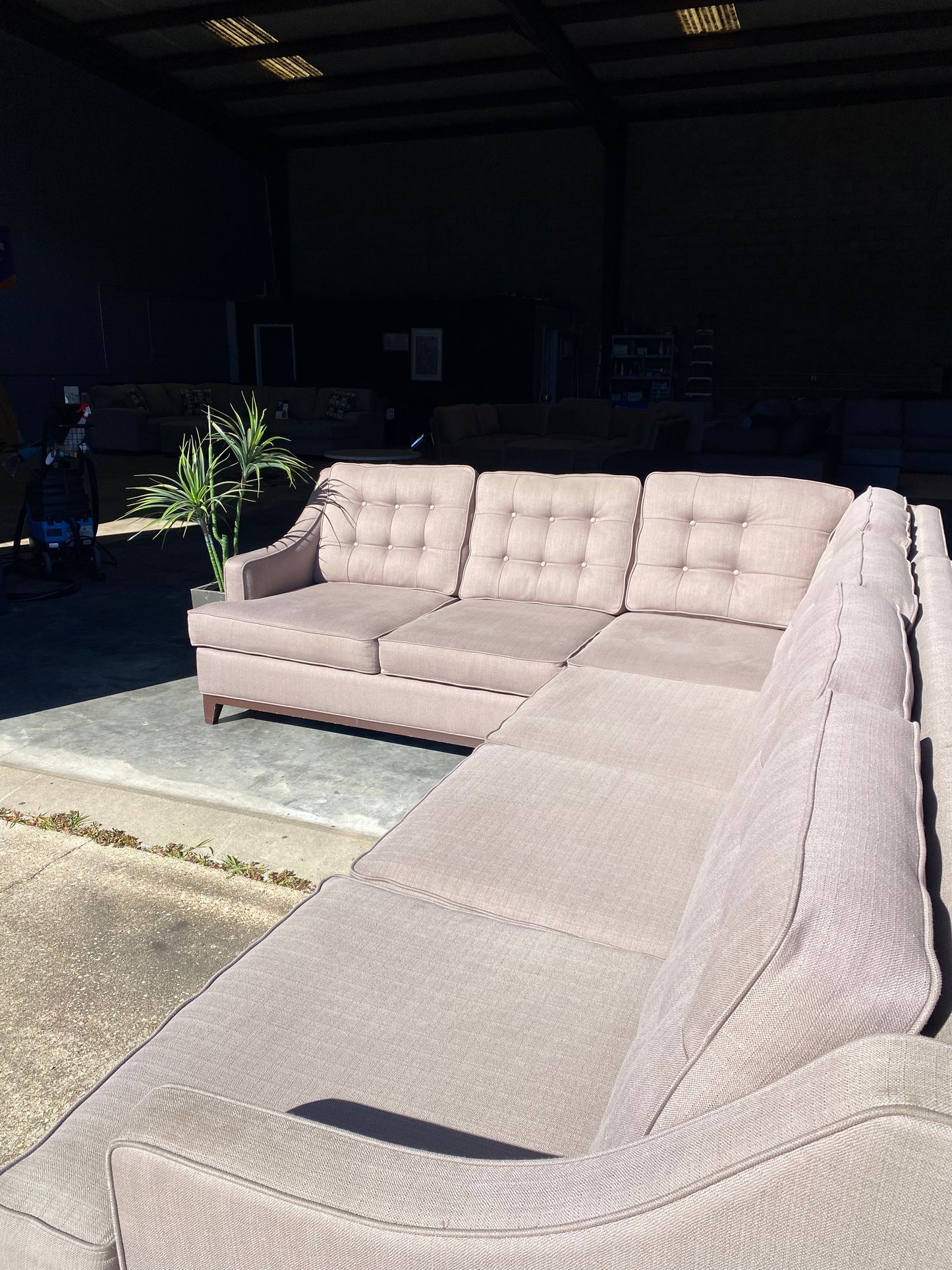 Light Grey Sectional Couch L Shape