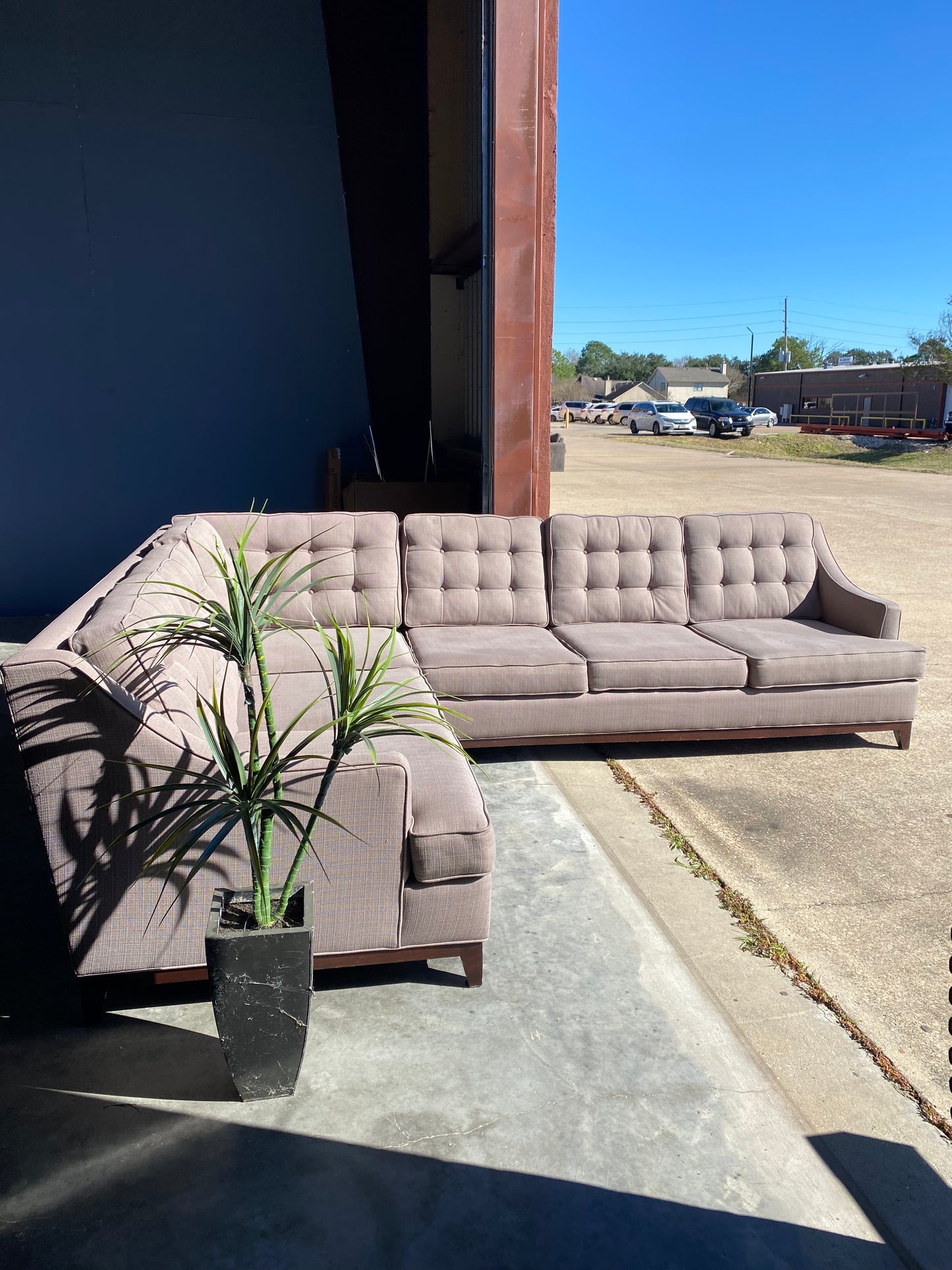 Light Grey Sectional Couch L Shape