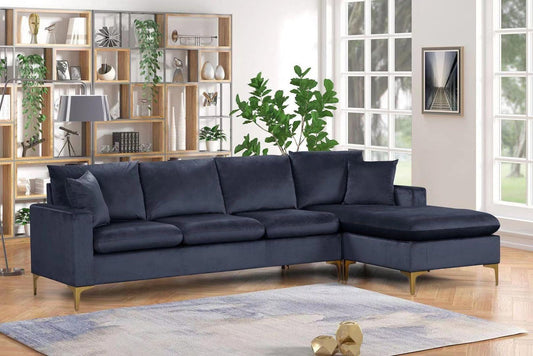 Amber Black  Reversible Sectional