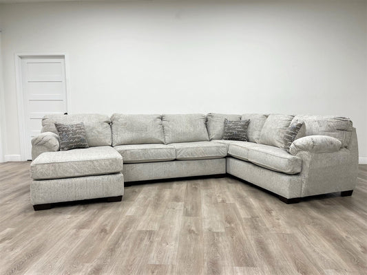 BRENTWOOD Linen Oatmeal Sectional