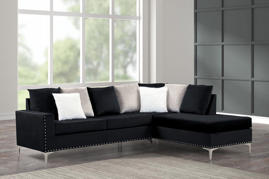 Cindy - Black Reversible Sectional