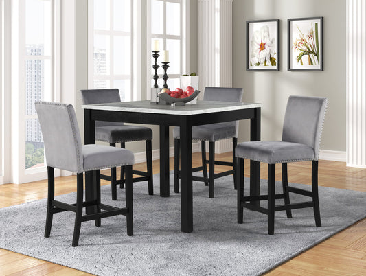 Dior Grey 5 Piece Dining Set