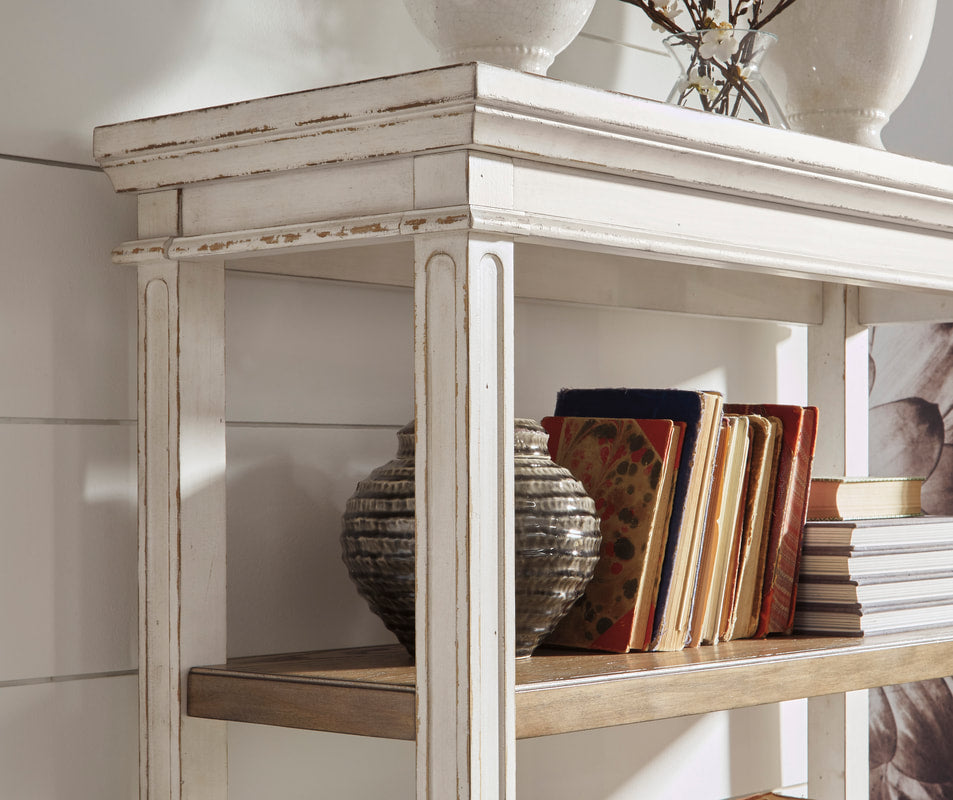 Ashley Realyn White Farmhouse Bookshelf
