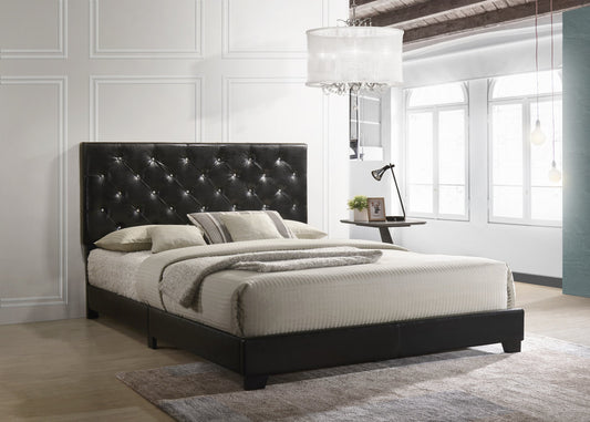 HH2020 Black PU Bed Queen/Full/Twin