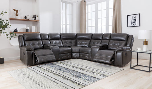 Jacob Gray Reclining Sectional Couch