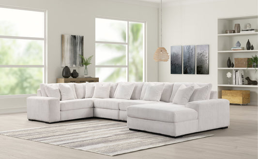 Seasons Beige 5 Piece Sectional