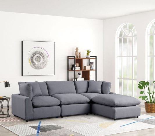 Sky Charcoal Linen Modular Sectional