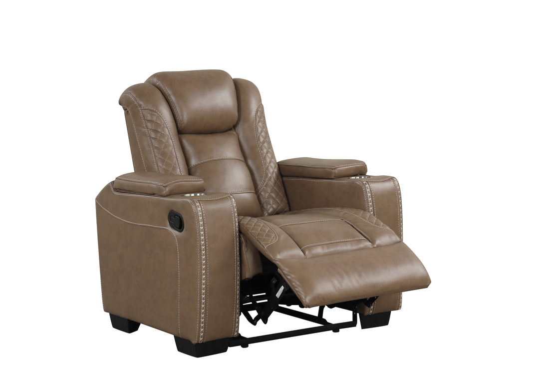 Stefano Brown 3pc Reclining Living-room Set