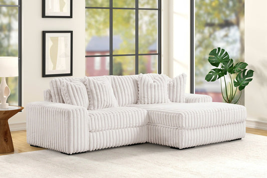 Sunday Beige 2-Piece RAF Sectional