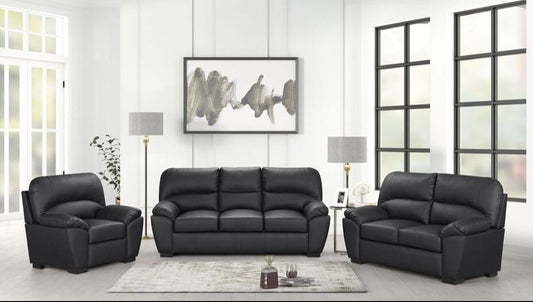 Tiffany Black 3 Piece Living Room Set