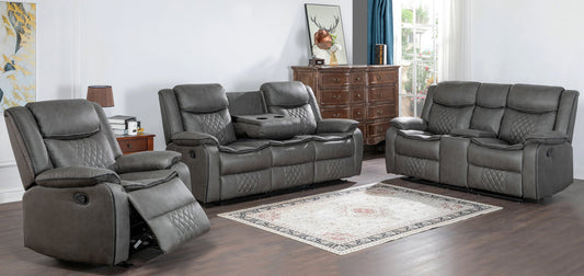 Weston Grey - 3PC Reclining Living Room Set