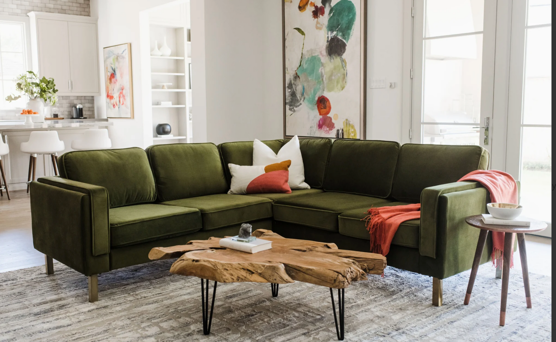 Modern L Shape Corner Sectional Couch
